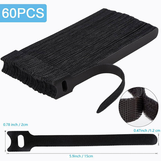 two length options: 6 inches (40mm max diameter) and 8 inches for thicker bundles