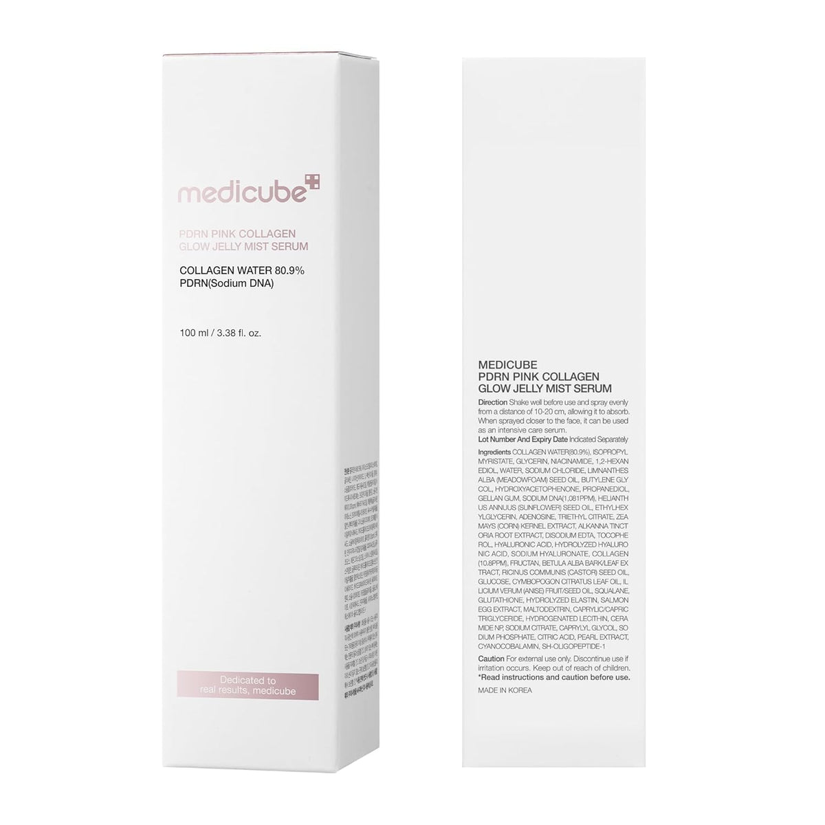 two sku variants: kojic acid turmeric (brightening) and pdrn collagen (plumping/hydration)