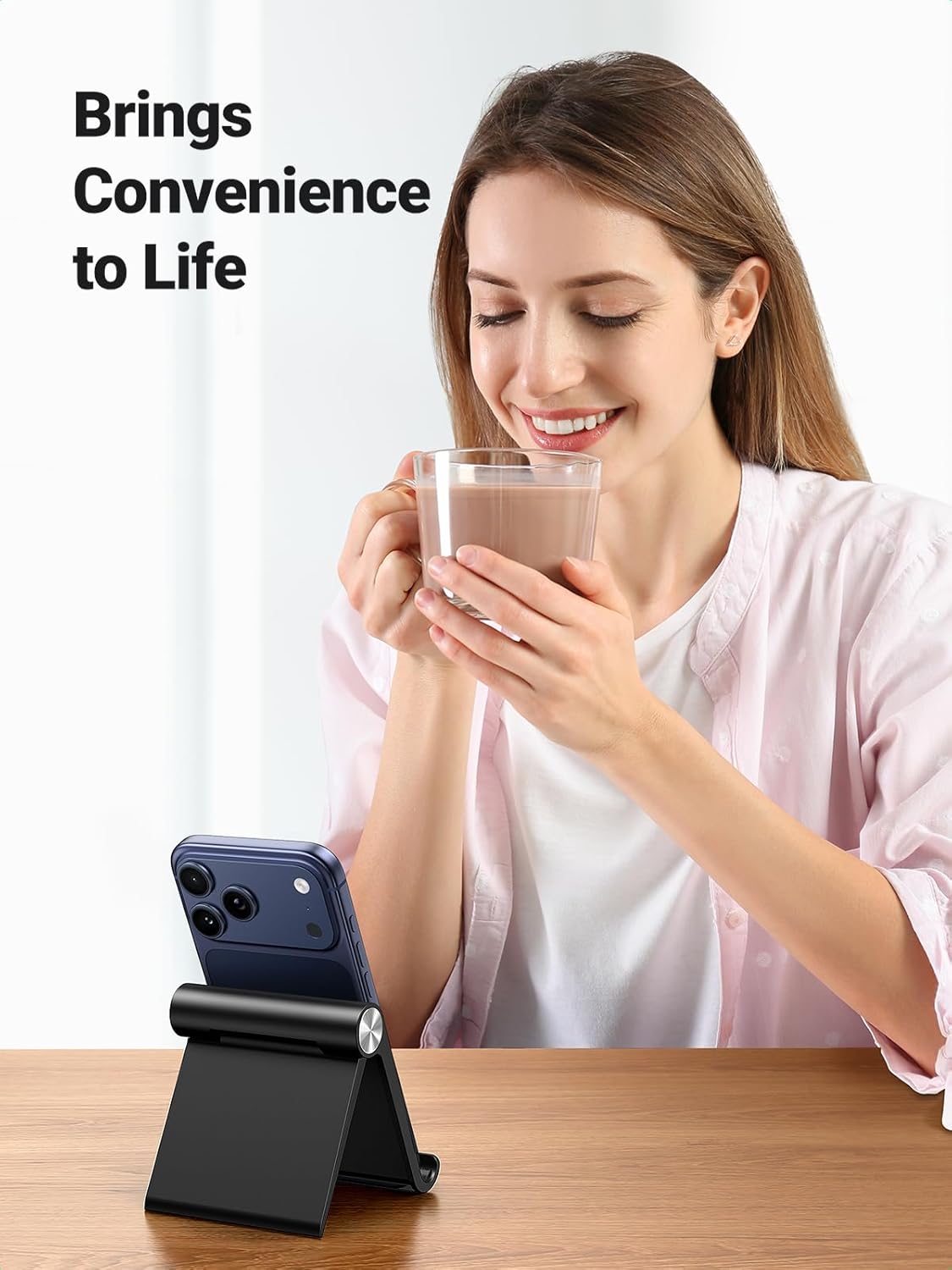 UGREEN Compact Phone Stand for Co-Working Space, Multi-Angle Holder for Productivity and Calls