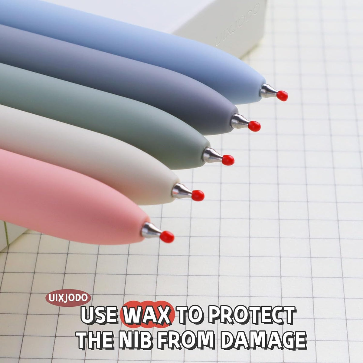 UIXJODO Retractable Fine Point Gel Pens – Kid-Friendly Stationery for Back-to-School Lists, Spelling Practice, and Art Projects