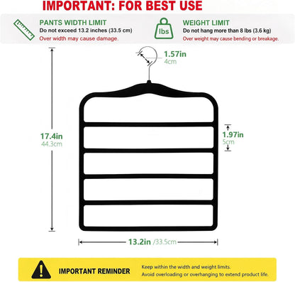 ultra-thin profile with 1.97-inch hook diameter fitting standard closet rods