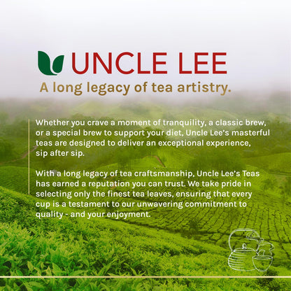 Uncle Lee's Organic Matcha Green Tea Bags – Light Caffeine Herbal-Style Drink for Mindful Living and Inner Calm