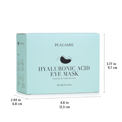 Under Eye Patches – Study Session Self-Care for Eye Strain & Puffiness, 30 Pairs Hyaluronic Acid