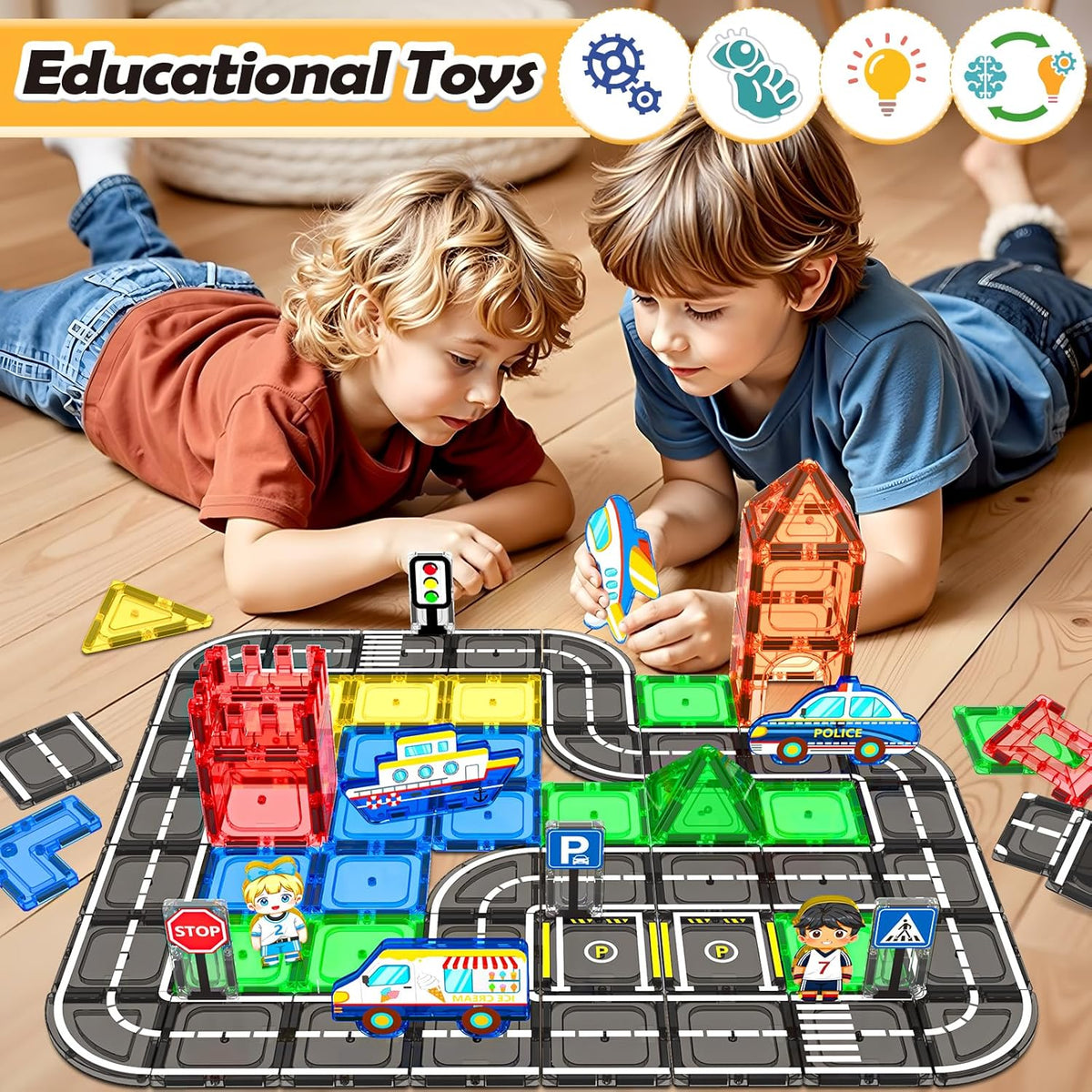 universal compatibility with major magnetic tile brands for mix-and-match expansion