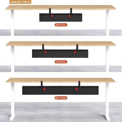 Univivi 36 Inch Under Desk Cable Tray – Aesthetic Cable Control for Curated Workstations and Home Studios