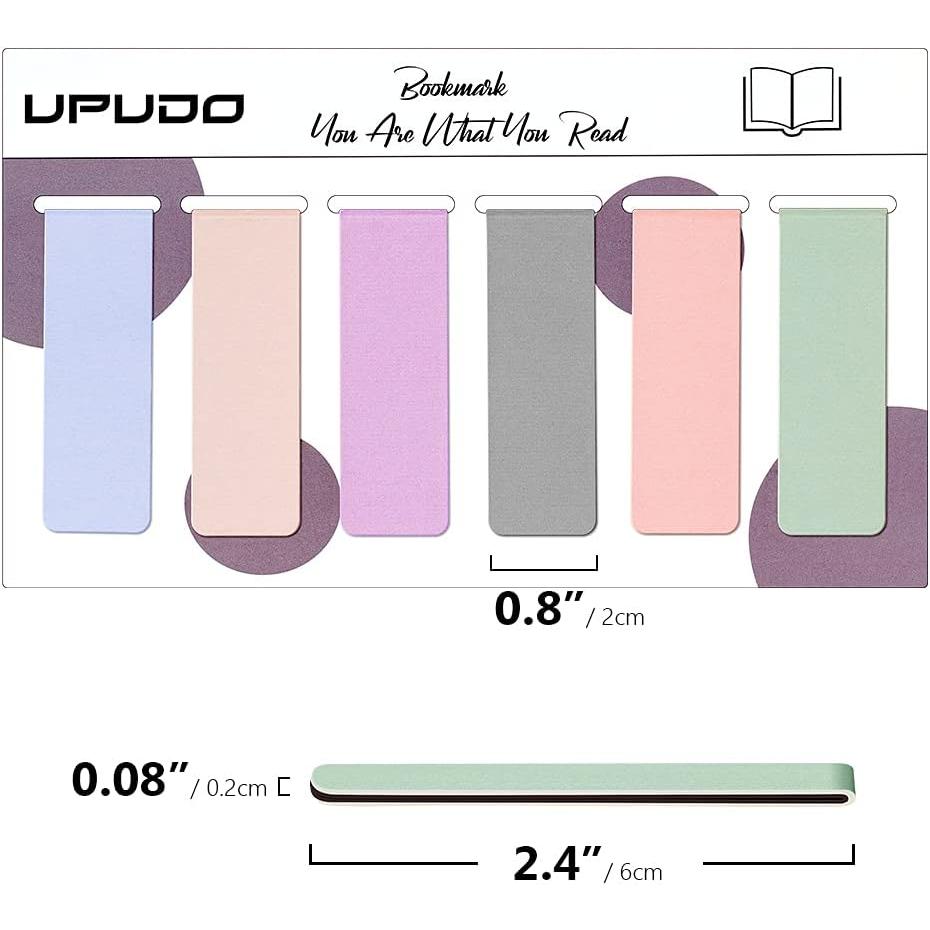 UpUDo Slim Book Page Clips 12 Pack – Coordinated Gifting Bundle for Classroom Rewards and Book Lovers