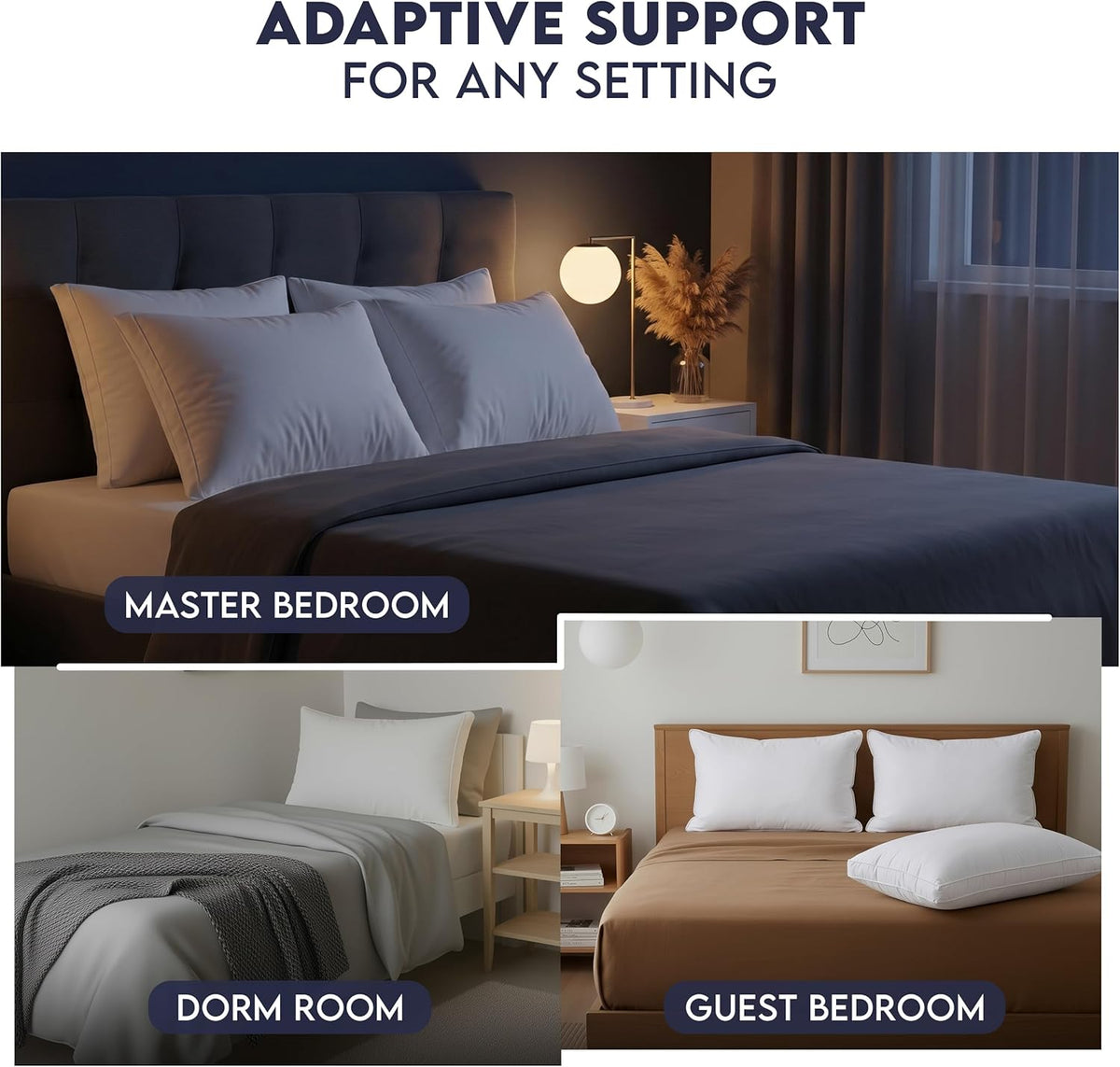 Utopia Bedding Plush Pillow – Practical Holiday Gift for Mom and Dad Seeking Better Sleep