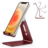 OMOTON C2 Aluminum Phone Stand for Dorm Room, Sturdy Holder That Stays Put on Any Flat Surface