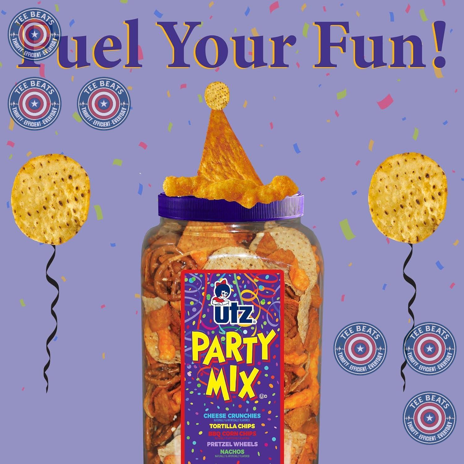 Utz 5-Component Snack Mix - Streamlined Bulk Snack for Minimalist Kitchens and Capsule Pantry Setups