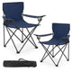 Upgraded-navy Blue Chairs 2pcs - Medium - 2