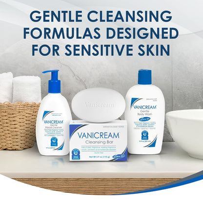 Vanicream Cleansing Bar — Clinically Minded Bar Free of Lanolin and Formaldehyde for Compromised Skin Barriers