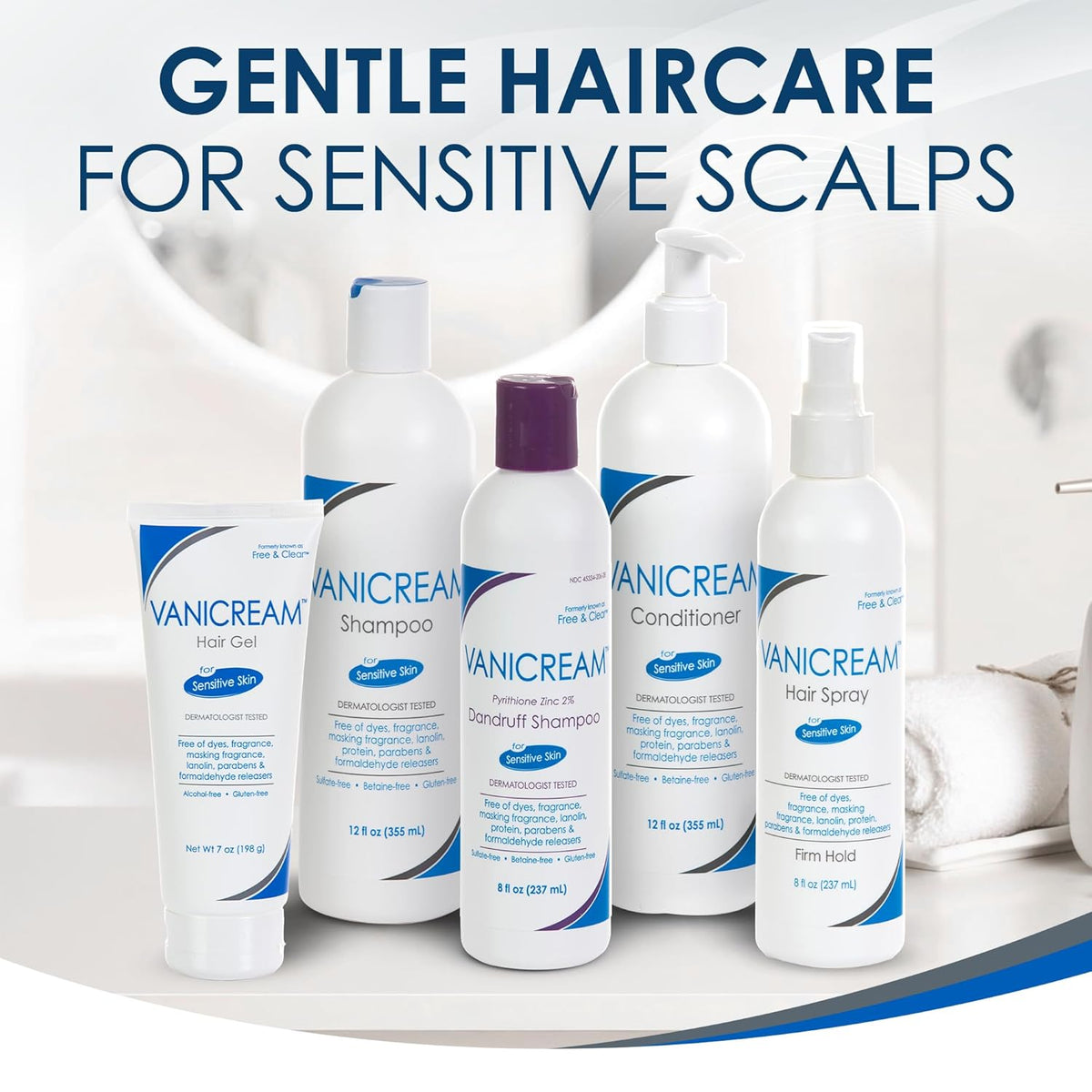 Vanicream Hair Shampoo – Minimal-Ingredient Cleanser for a Spa-Like Sensitive Skin Routine, Non-Iritating 12 oz