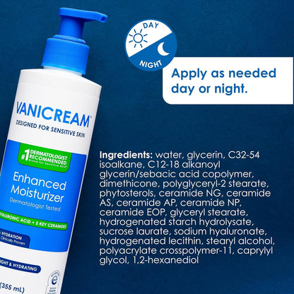 Vanicream Sensitive Skin Lotion – National Eczema Association Accepted Moisturizer for Kids' Skincare Routine