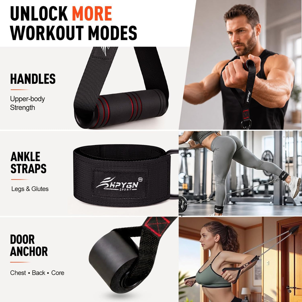 variable resistance profile that maintains tension through the full range of motion for greater muscle recruitment