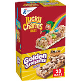 Golden Grahams Lucky Charms Cereal Bars – Portable Snack for Road Trips, Picnics, and Park Days, 28 Individually Wrapped