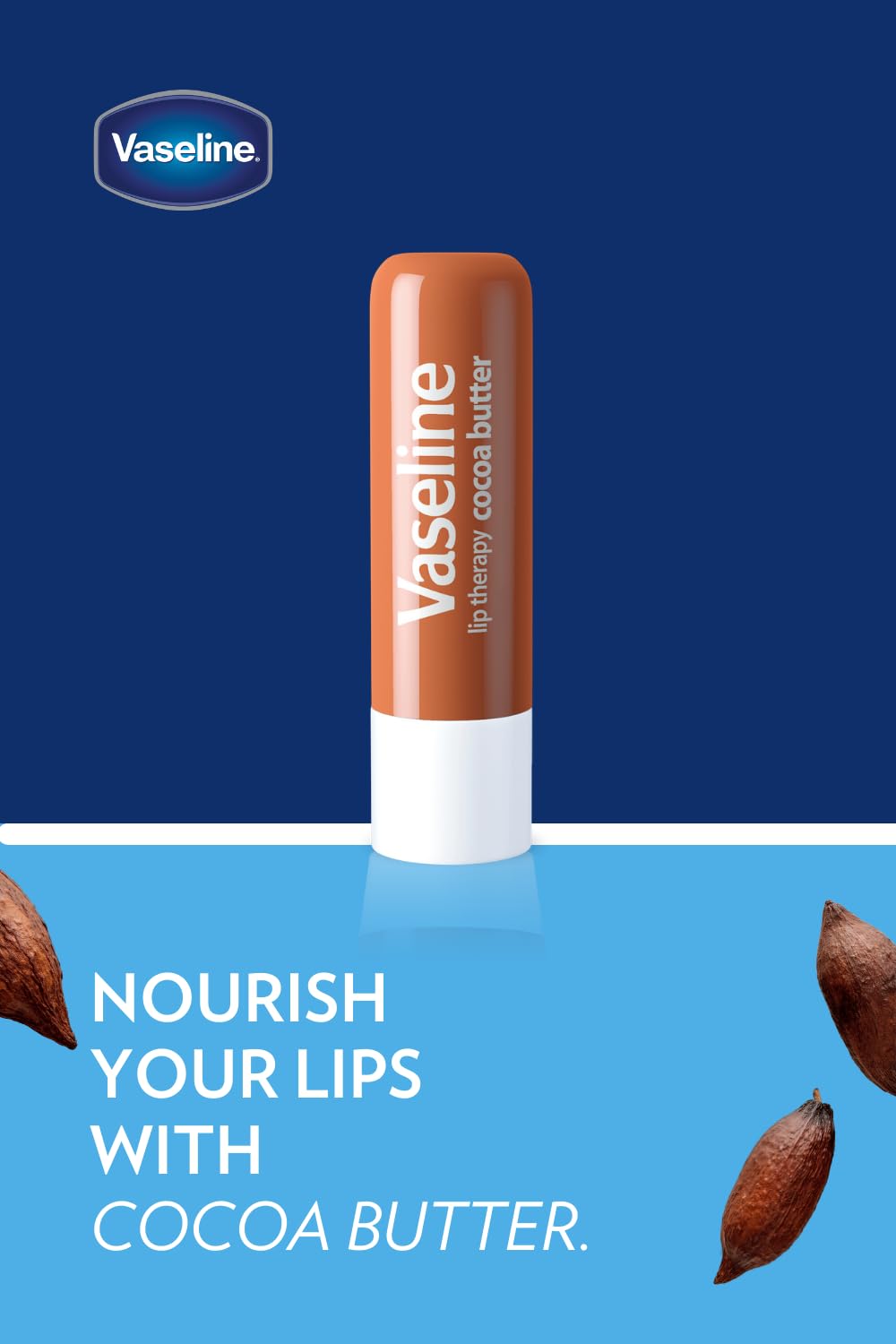 Vaseline Cocoa Lip Balm Stick 12 Pack - Budget Friendly Birthday Gift for Women and Friends