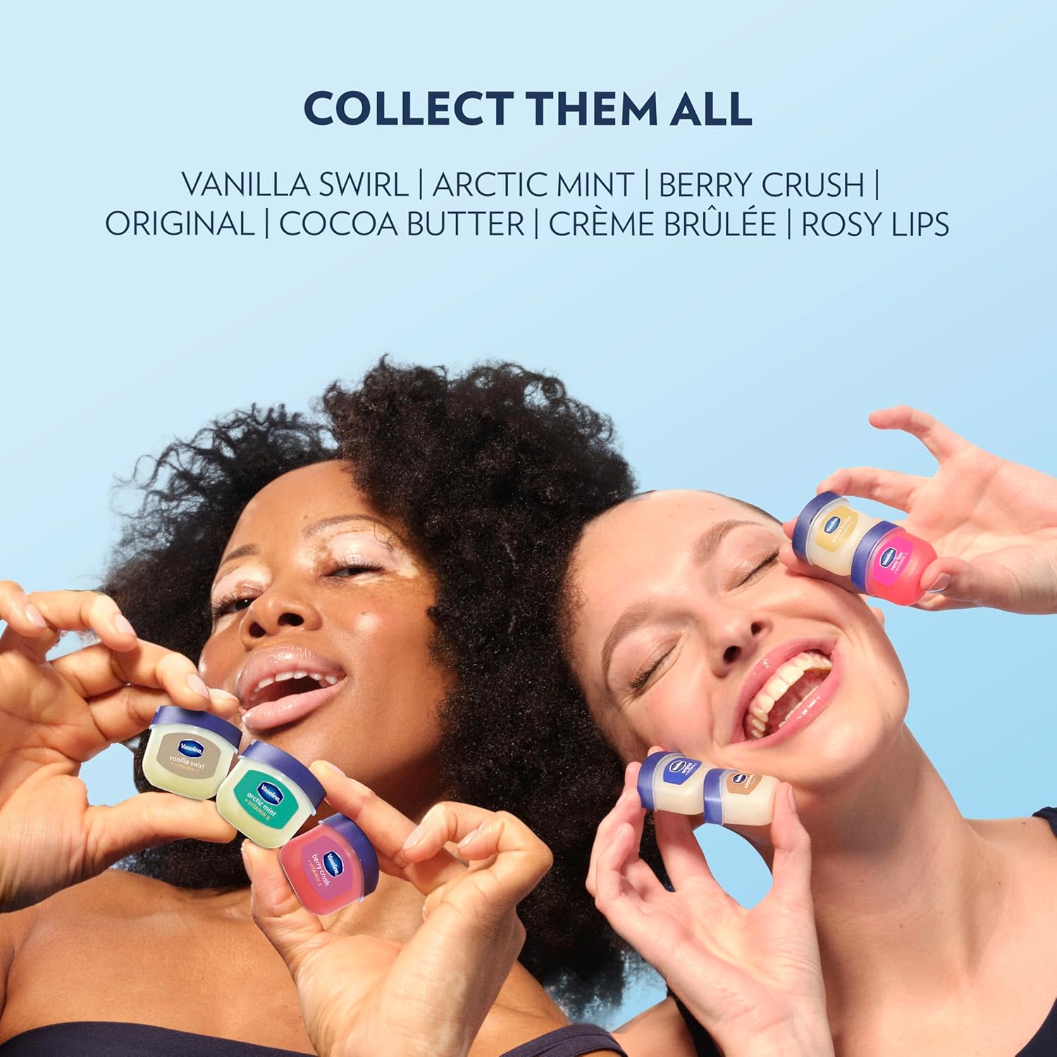 Vaseline Healing Jelly Mini Jars 2 Pack – Mild, No-Color Lip Moisturizer for Chapped Child and Parent Lips, 0.5 oz