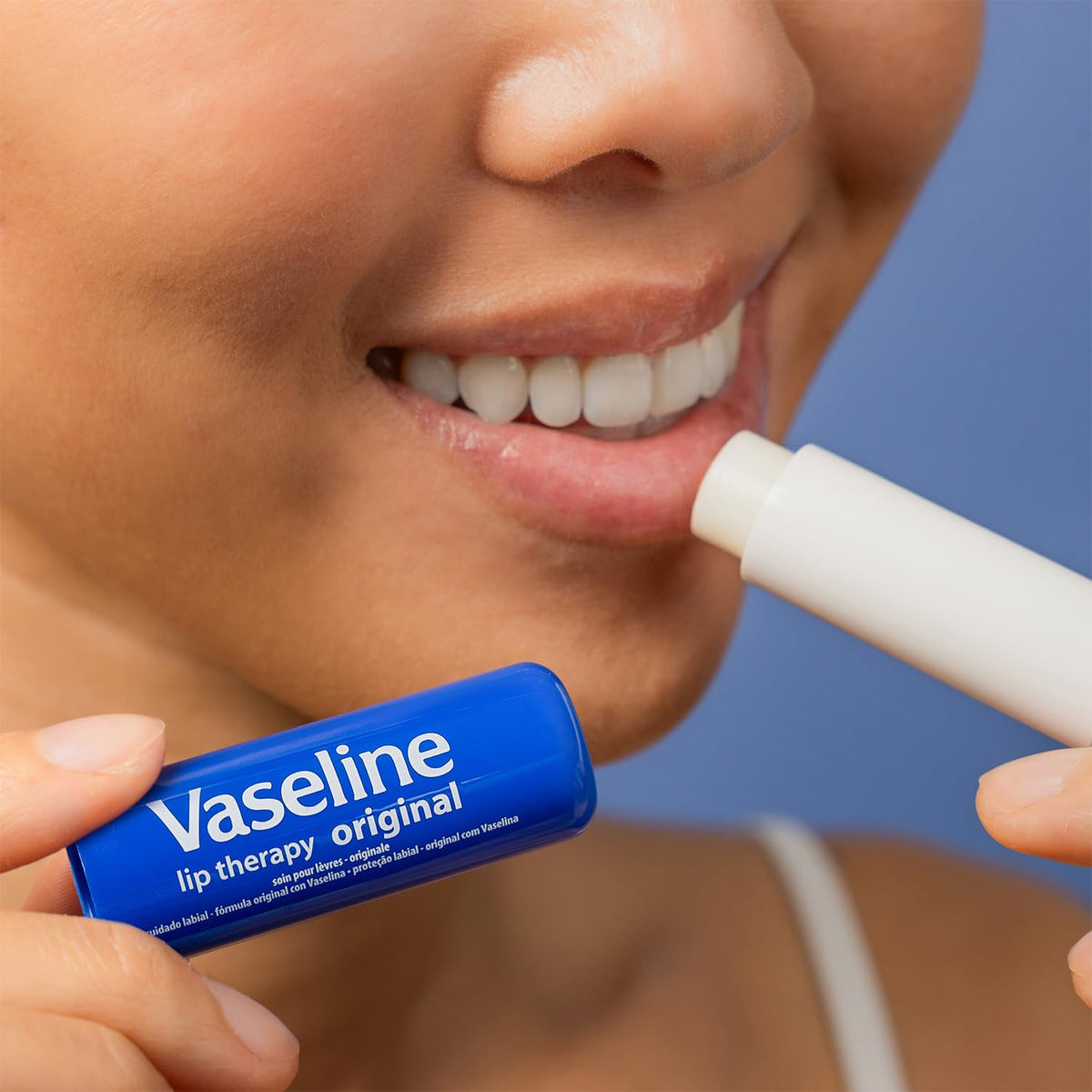 Vaseline Lip Therapy Original 8-Pack – Child-Friendly Lip Care for Backpacks, Shared Nursery Vanity Essential