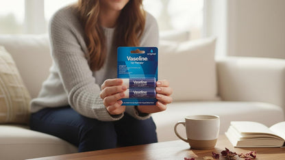 Vaseline Lip Therapy Original Care – Valentine's Day Small Gift, Pocket-Sized Healing Lip Balm 6-Pack for Her