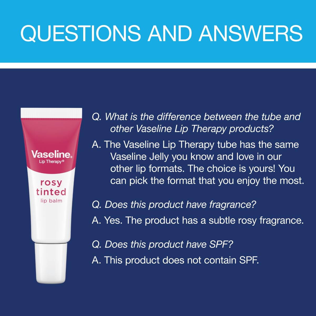 Vaseline Lip Therapy Rosy Lips Moisturizing Lip Balm - Quiet Focus Companion for Long Work Sessions