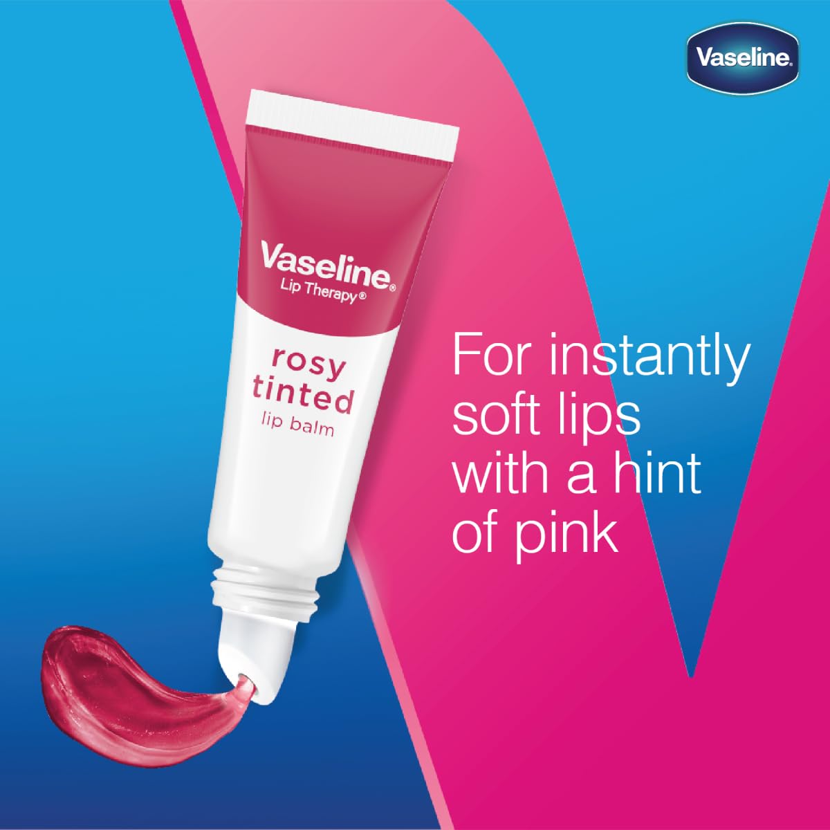 Vaseline Lip Therapy Rosy Lips Moisturizing Lip Balm - Quiet Focus Companion for Long Work Sessions