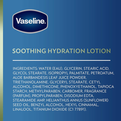 Vaseline Soothing Hydration Lotion 6-Pack – Family-Safe Hydration for Kids, Guests, and Shared Bathrooms