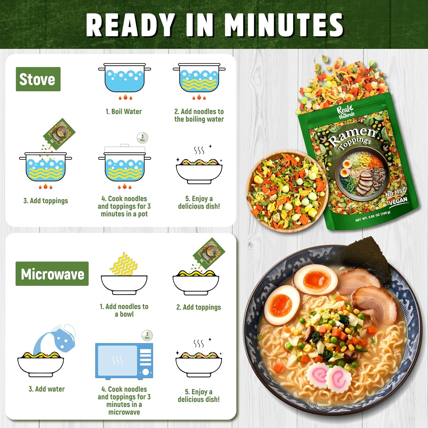 VeggieRush Seven-Vegetable Blend – One-Bag Solution for Intentional Small-Space Cooking