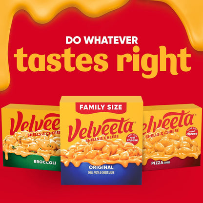 Velveeta Shells & Cheese Original 24 oz Box – Quick Weeknight Pasta Side for Kids Lunches and Dinner Tables
