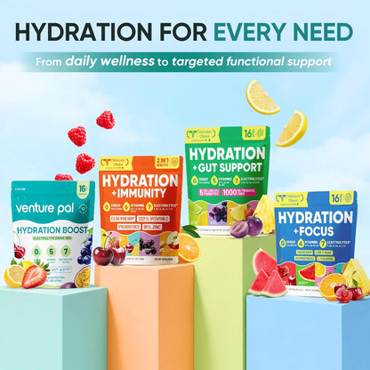 Venture Pal 7-Electrolyte Drink Mix – Presentation-Ready Hydration Gift for the Hard-to-Shop-For Health Nerd