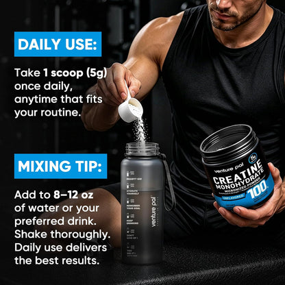 Venture Pal Creatine – Less-Is-More Supplement for Simple, Label-Free Nutrition