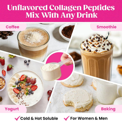 Venture Pal Multi Collagen Powder – Calming Collagen Blend for Her Bath Time Ritual, Elasticity and Hydration