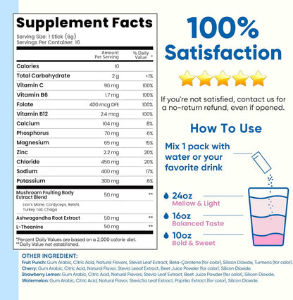 Venture Pal Sugar-Free Electrolyte Sticks – Mindful Hydration Companion for Seniors, Recovery, and Calm Daily Rituals