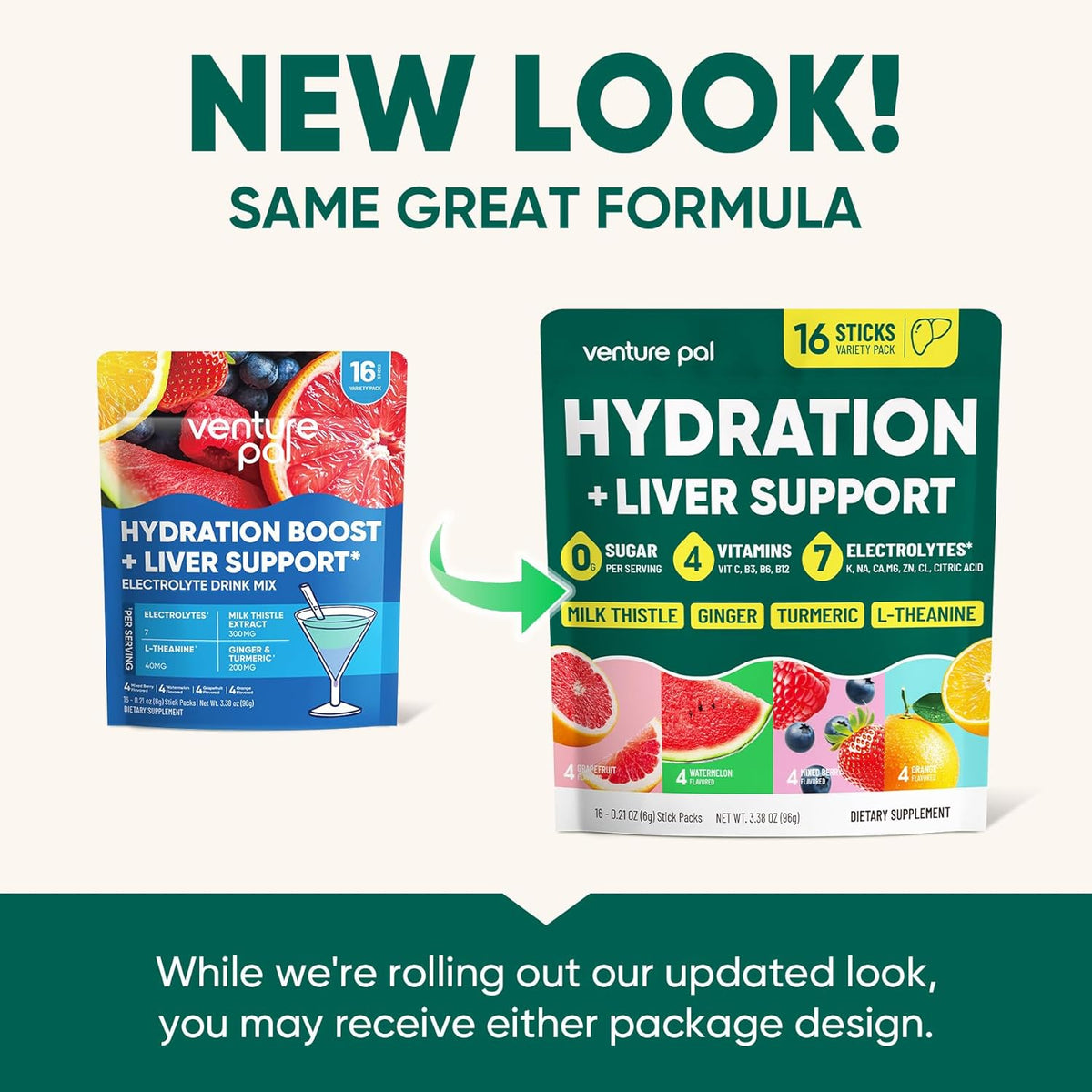 Venture Pal Sugar-Free Wellness Hydration – Liver & Calm-Focus Support for Personal Care Rituals