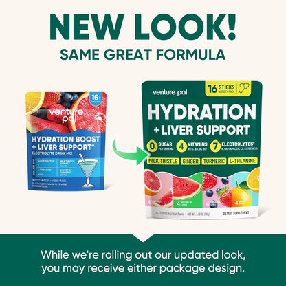 Venture Pal Sugar-Free Wellness Hydration – Liver & Calm-Focus Support for Personal Care Rituals
