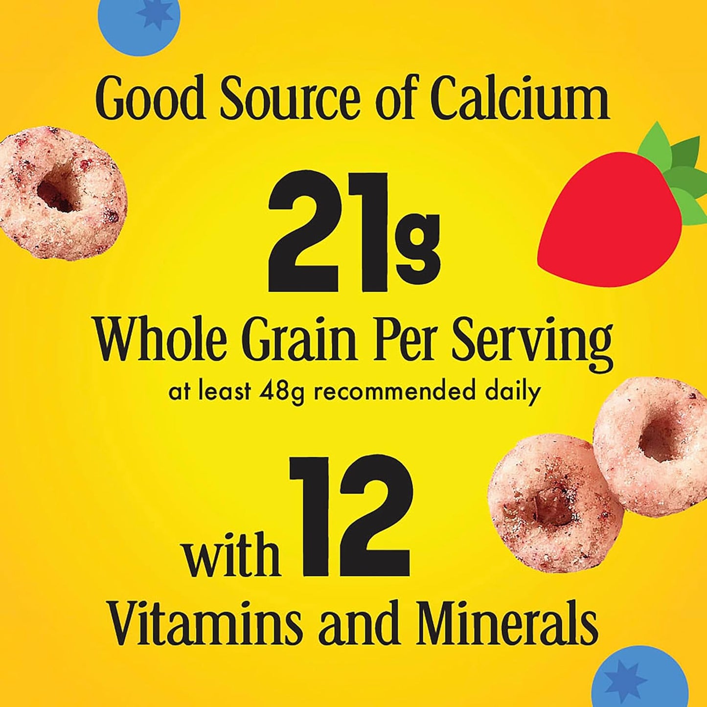 Very Berry Cheerios Real Berry Gluten Free Cereal 18.6 oz Box – Holiday Pantry Stocking Stuffer for Busy Parents