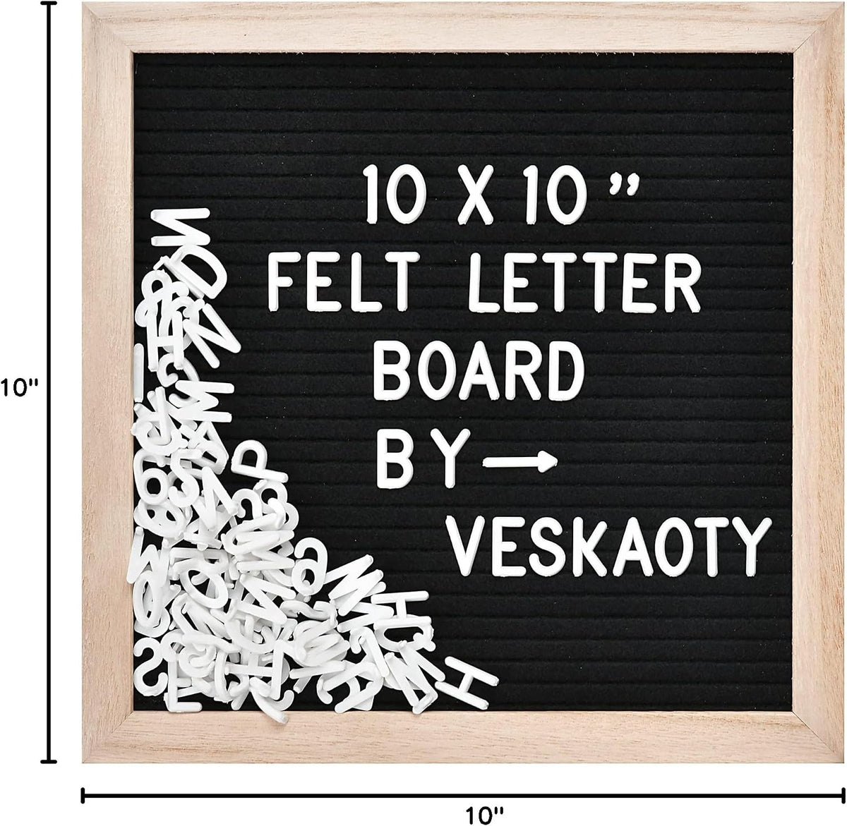 Veskaoty Changeable Letter Board – Daycare Classroom Communication Tool, 294 Letters Included