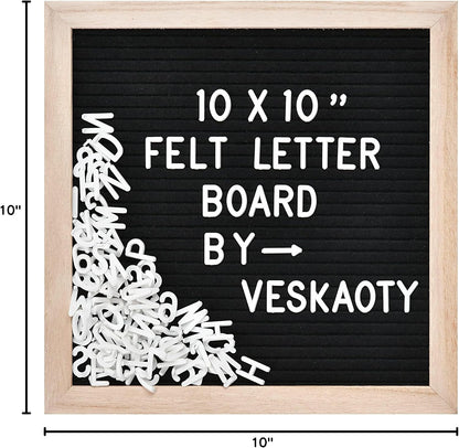 Veskaoty Changeable Letter Board – Daycare Classroom Communication Tool, 294 Letters Included