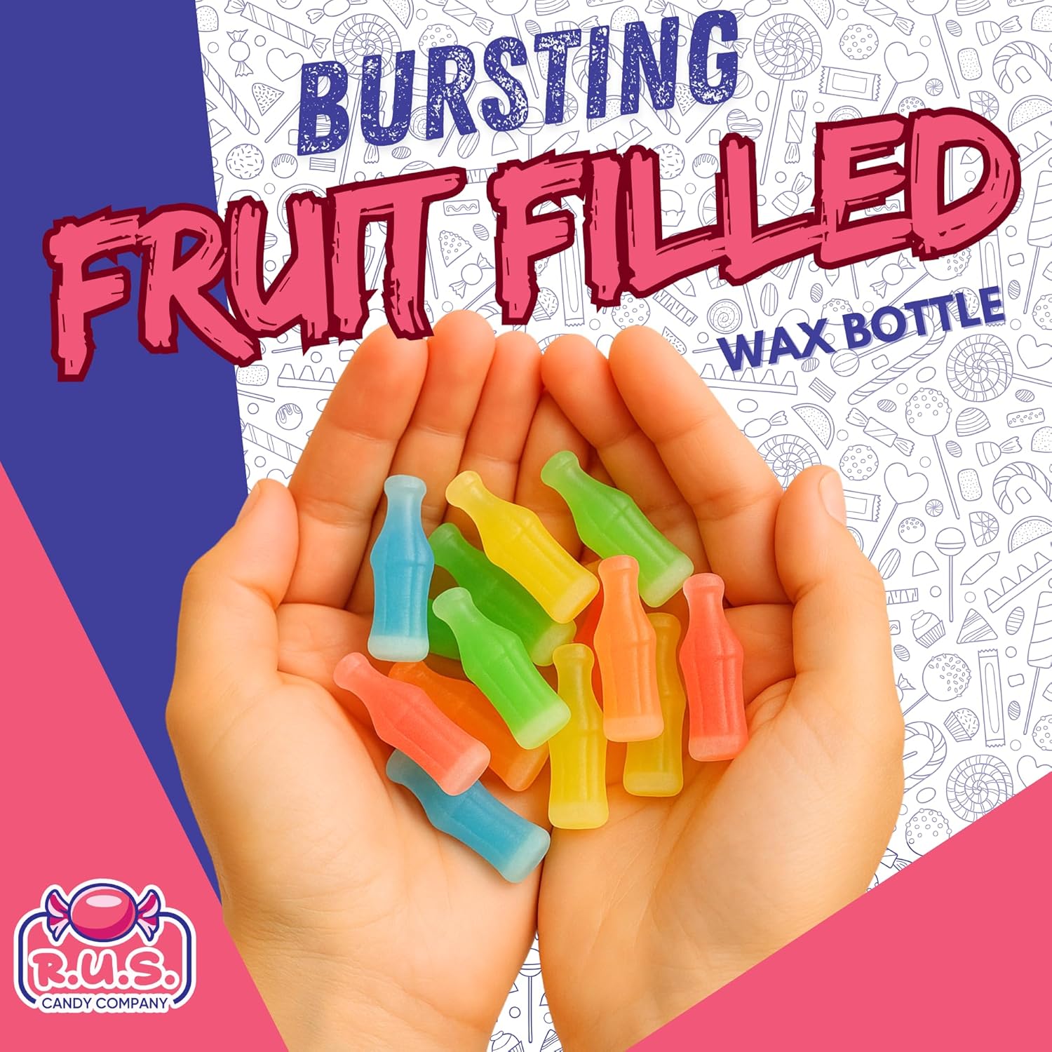 Vintage Wax Bottle Candy Bulk Pack – 5 Flavor Gift Bag for Housewarming and 90s Throwback Celebrations