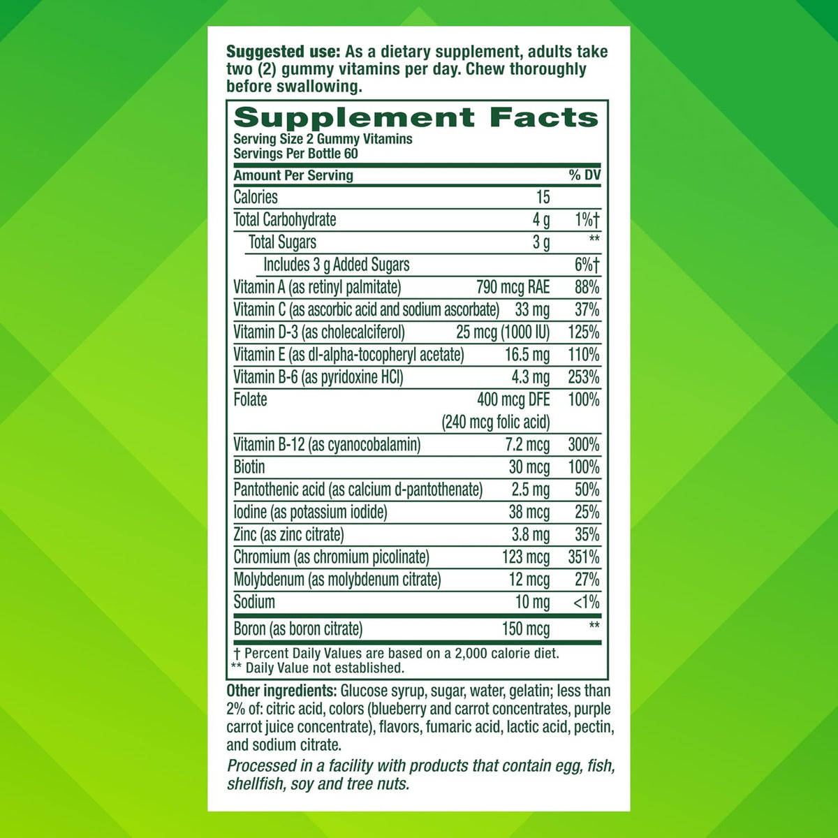 Vitafusion Adult Gummy Vitamin for Men – Immune and Muscle Support for High-Performance Daily Schedules