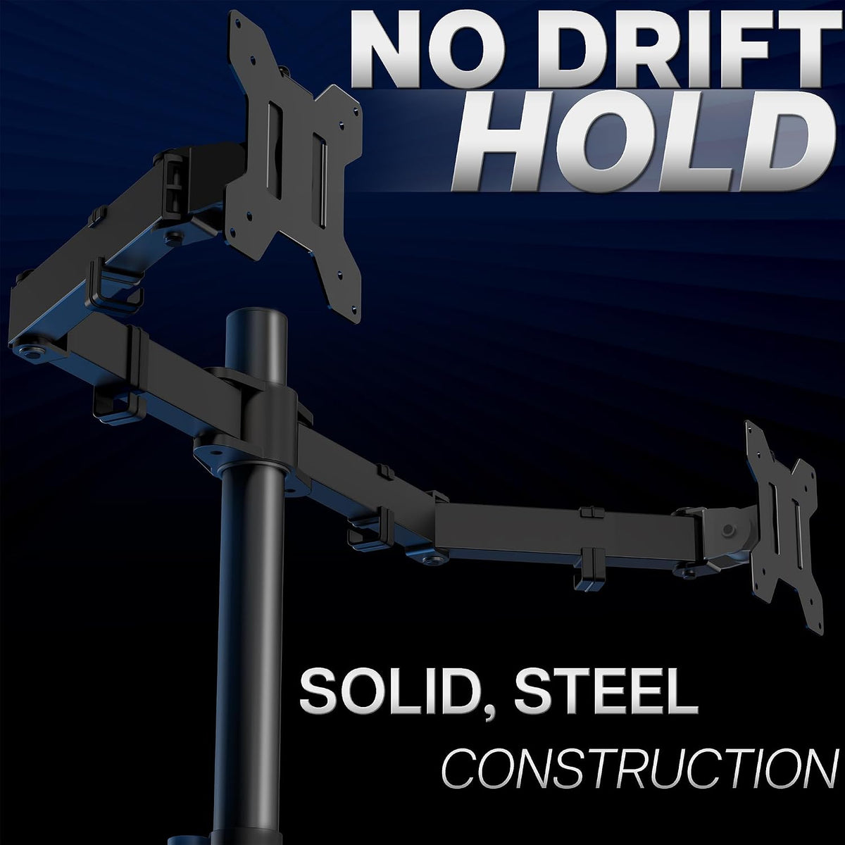 VIVO Dual Screen Desk Mount Gift for Him, Functional Workstation Stand for Fathers Day and Anniversary