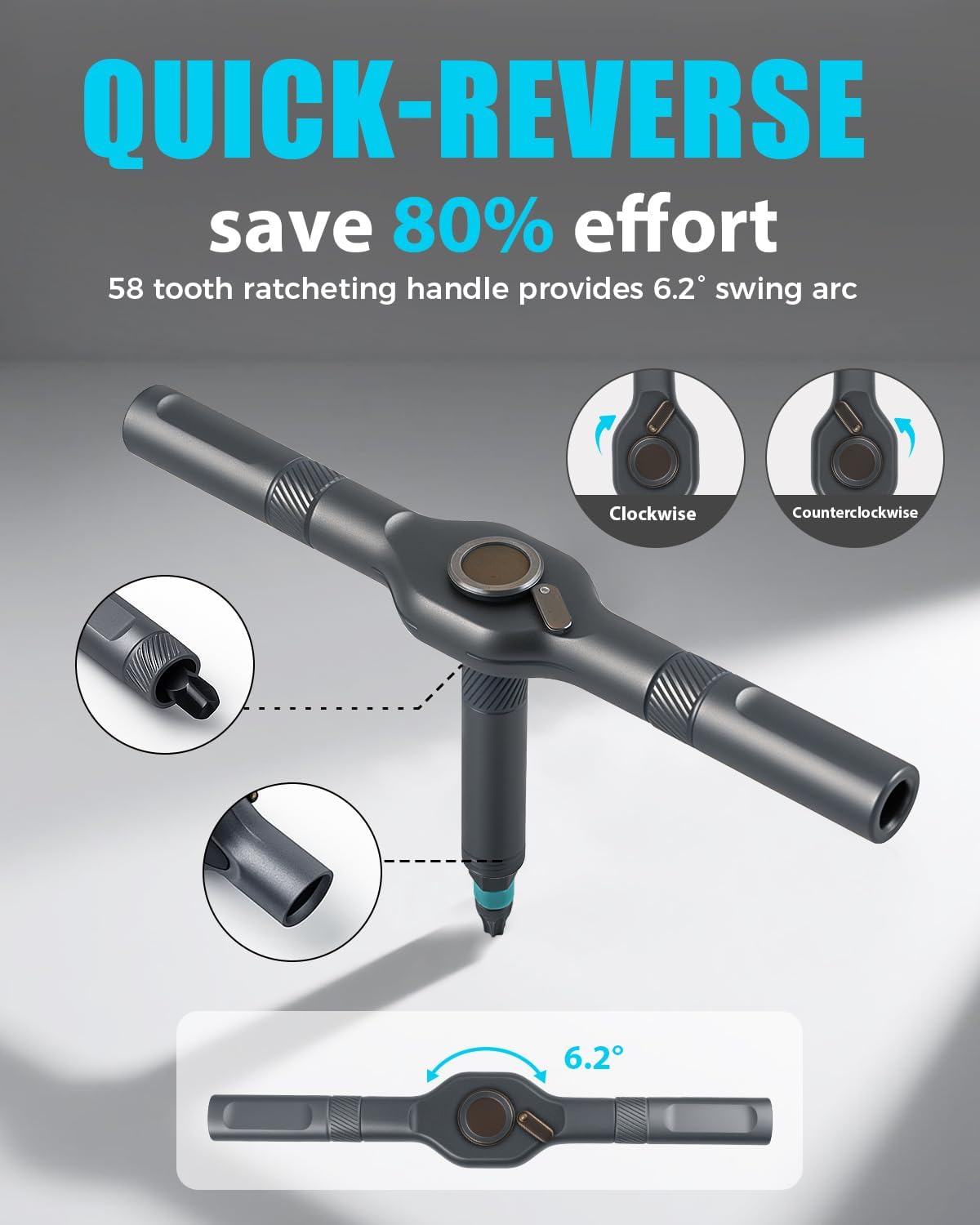 VMAN Ratchet Screwdriver Set – Holiday Gift for Graduates, All-in-One Repair Tool for First Apartments