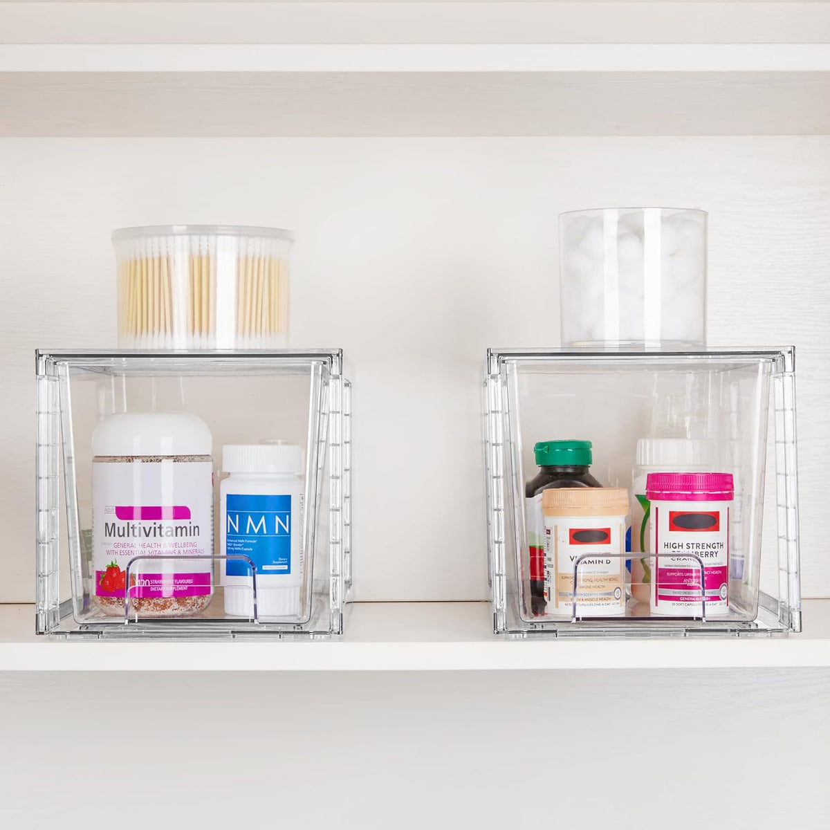 Vtopmart Stackable Drawers with Neutral Finishes for Simple Home Organization