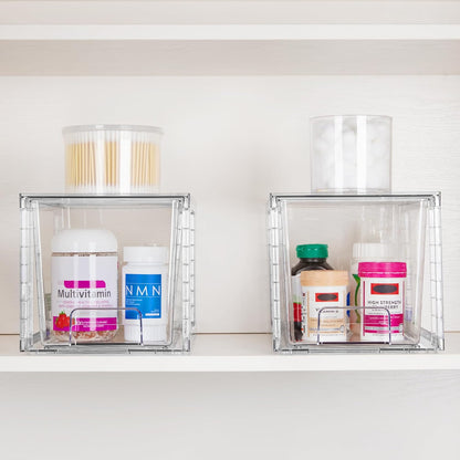 Vtopmart Stackable Drawers with Neutral Finishes for Simple Home Organization