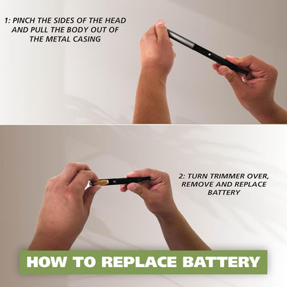 Wahl Micro Groomsman Battery Personal Trimmer – 30-Second Touch-Up Trimmer for the Morning Routine, No Charging Delays