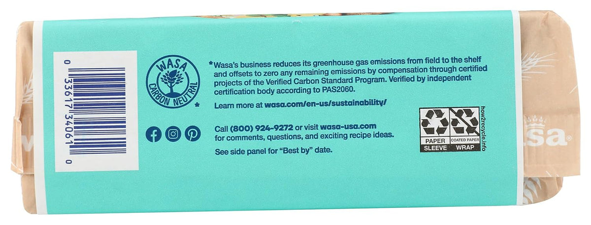 WASA Sourdough Rye Crispbread – Authentic Sourdough Rye for Balanced Whole Grain Living