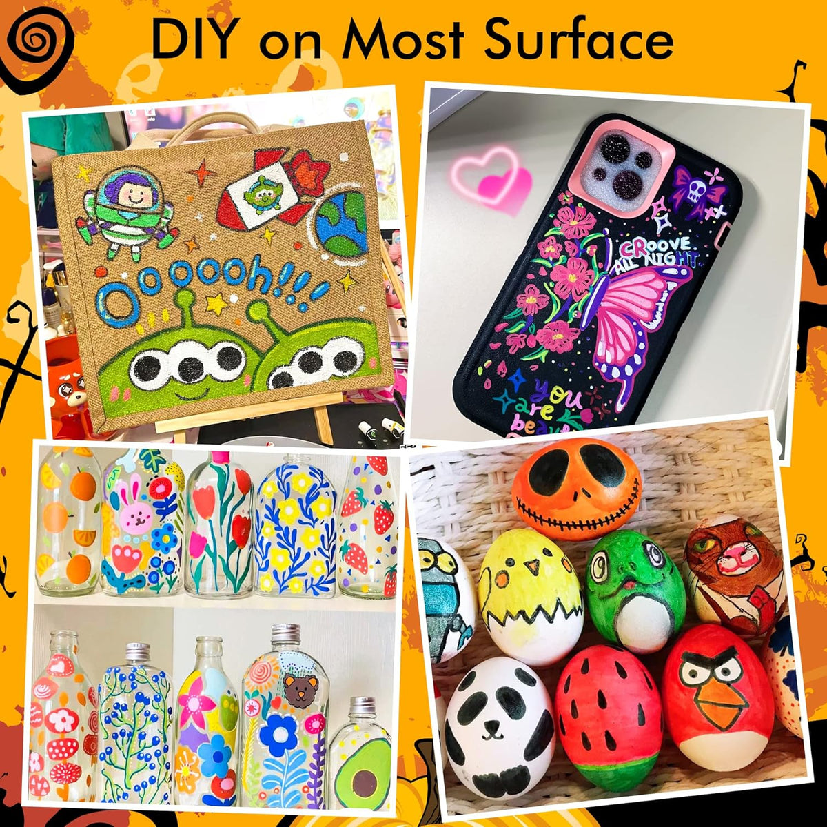 water-based acrylic ink, quick-dry and vivid on porous and smooth surfaces