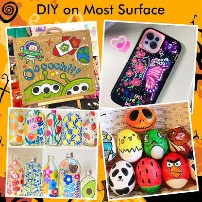 water-based acrylic ink, quick-dry and vivid on porous and smooth surfaces