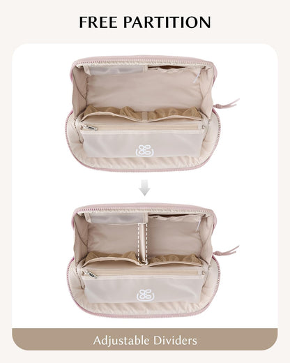 water-resistant polyester body with smooth dual zippers and a portable carry handle