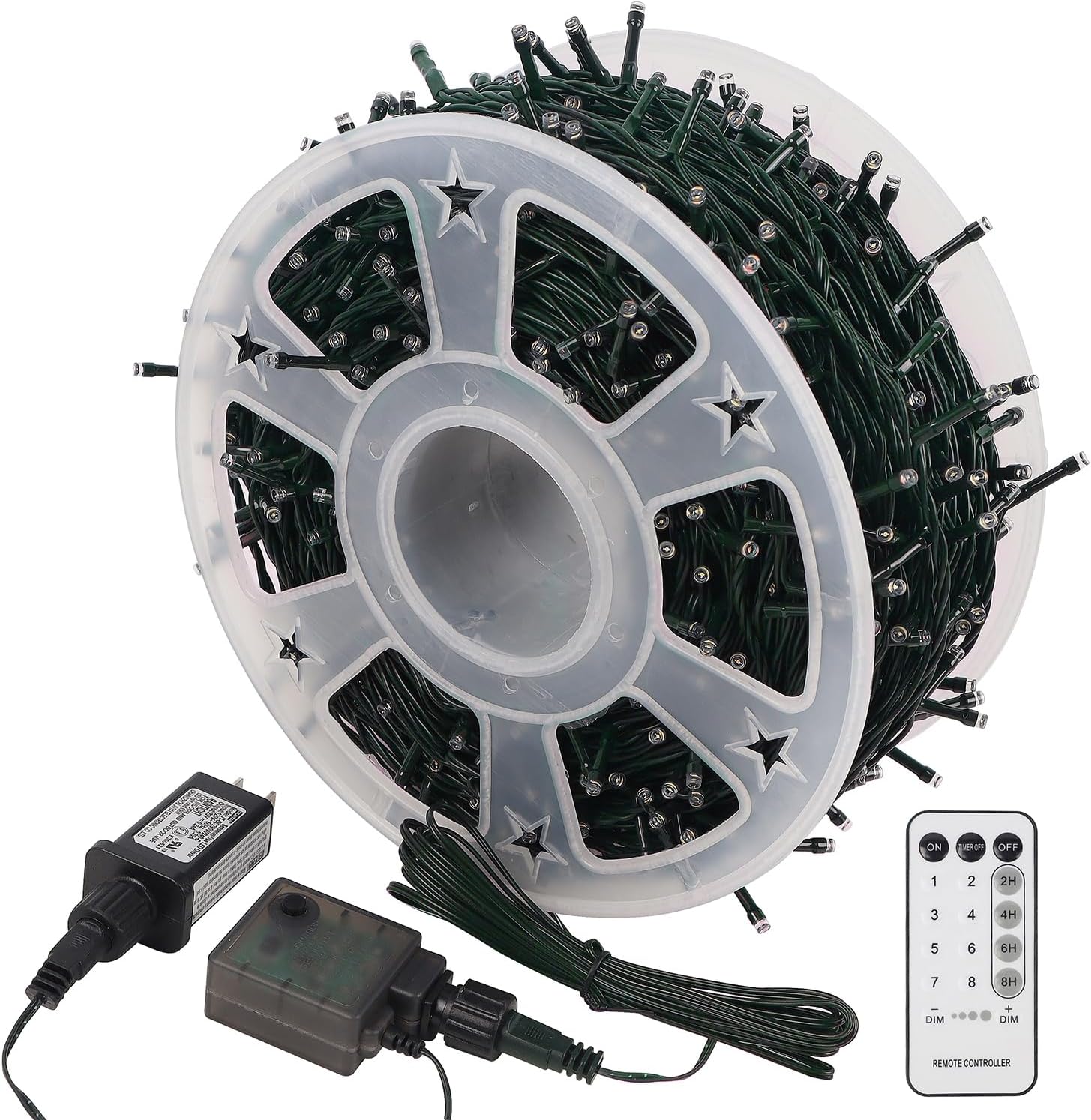WATERGLIDE LED Patio Lights 328ft IP44 – Outdoor Dining, Camping & Pergola Ambiance with 4 Timer Presets