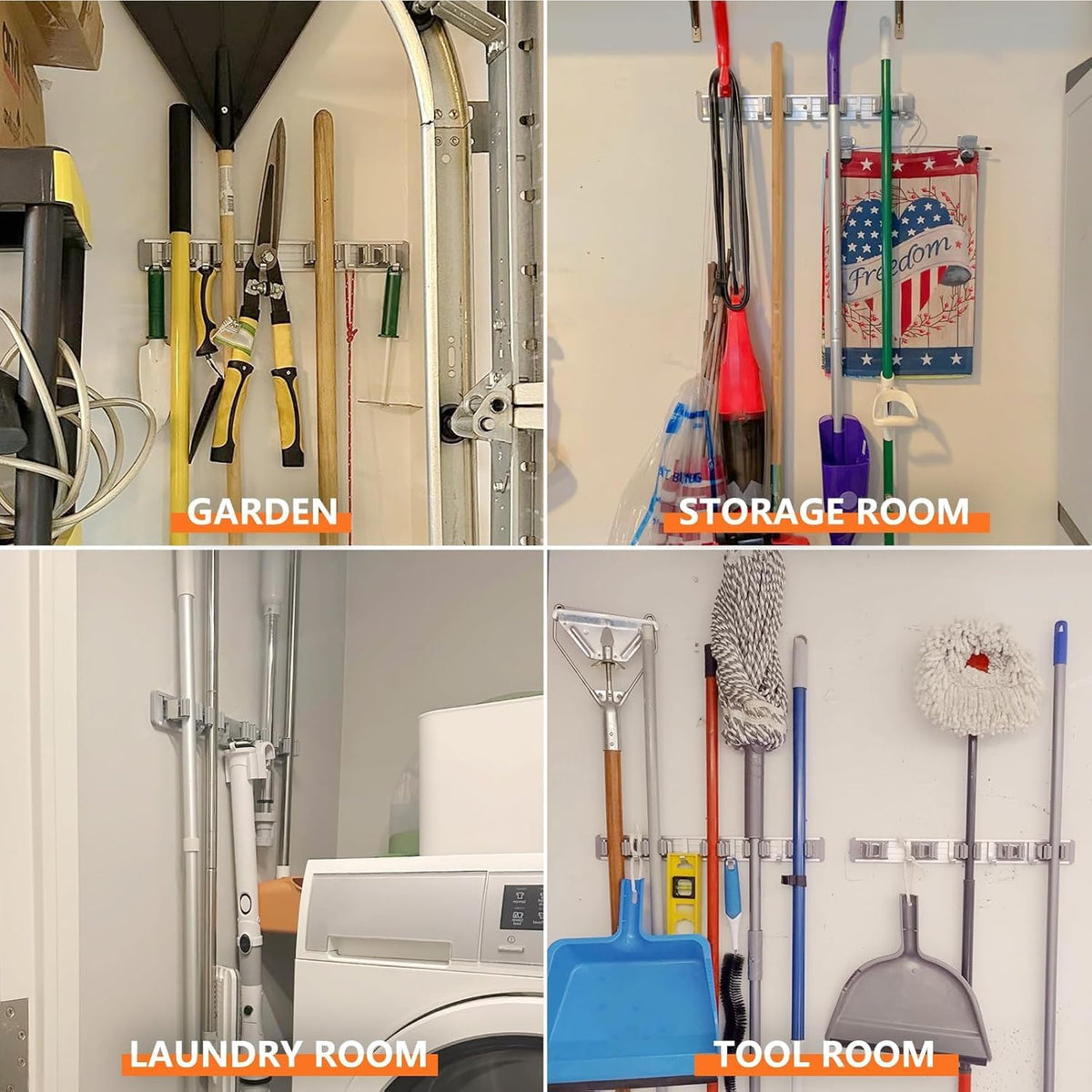 waterproof finish suitable for damp laundry rooms and bathrooms